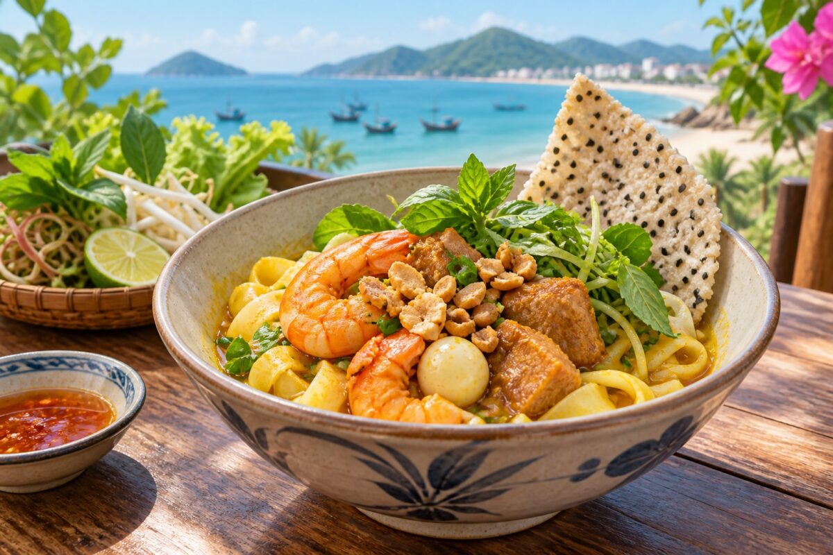 AI illustration: Mi Quang noodles