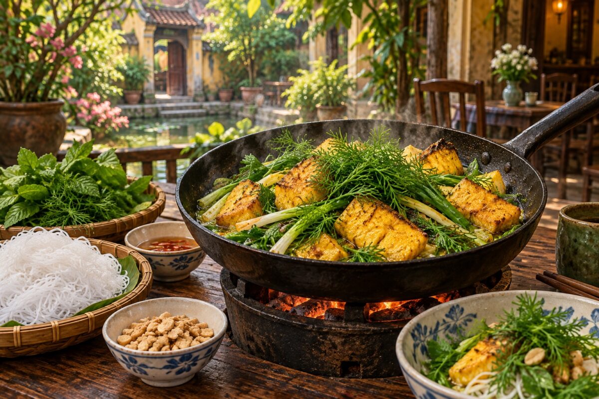 Illustration of Hanoi cha ca