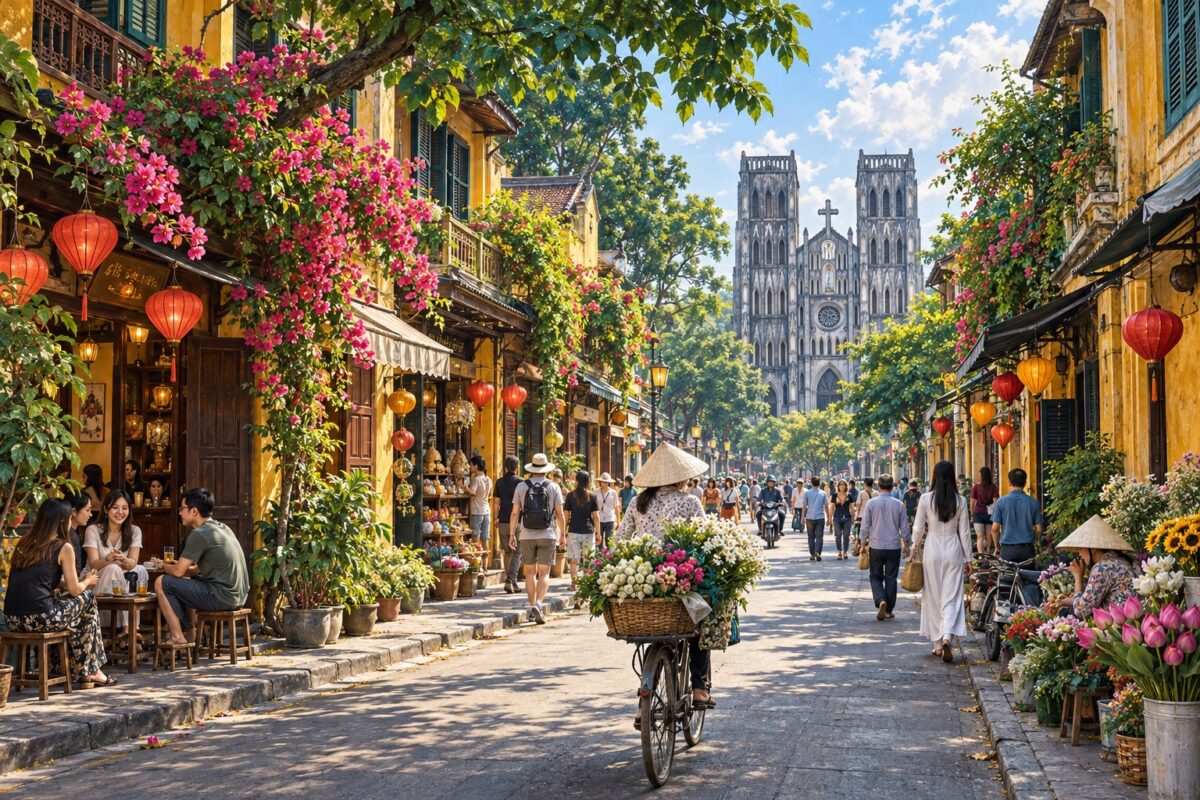 Illustration of Hanoi Old Quarter